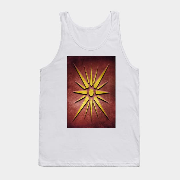 Golden Star-Artwork Tank Top by piksimp